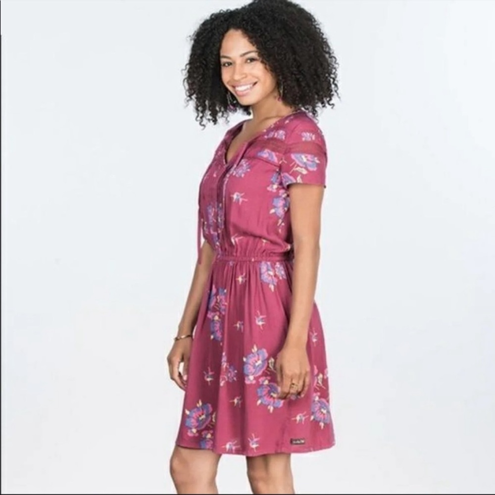 Matilda Jane▪️ Art Class Pleated Front Tie Dress Knee Length Floral Dress